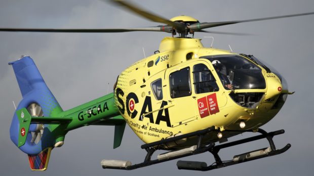 Scotland's Charity Air Ambulance Helimed 76 op Peth & Helimed 79 op Aberdeen